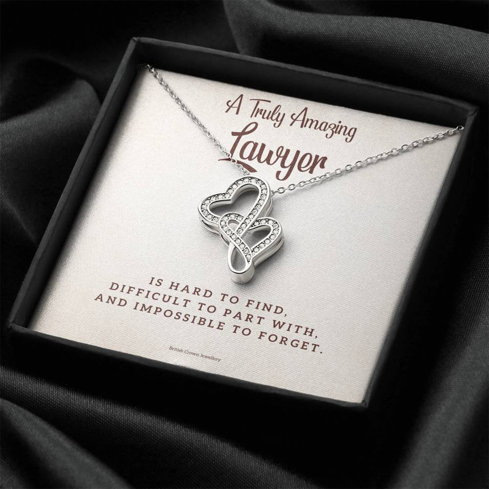Lawyer Appreciation Gift Necklace for Lawyer Thank You Etsy
