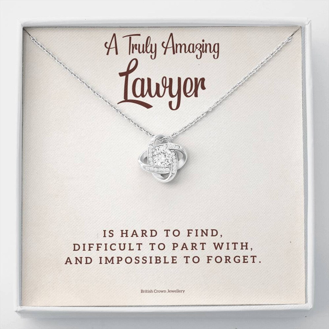 Lawyer Appreciation Gift Necklace for Lawyer Thank You Etsy