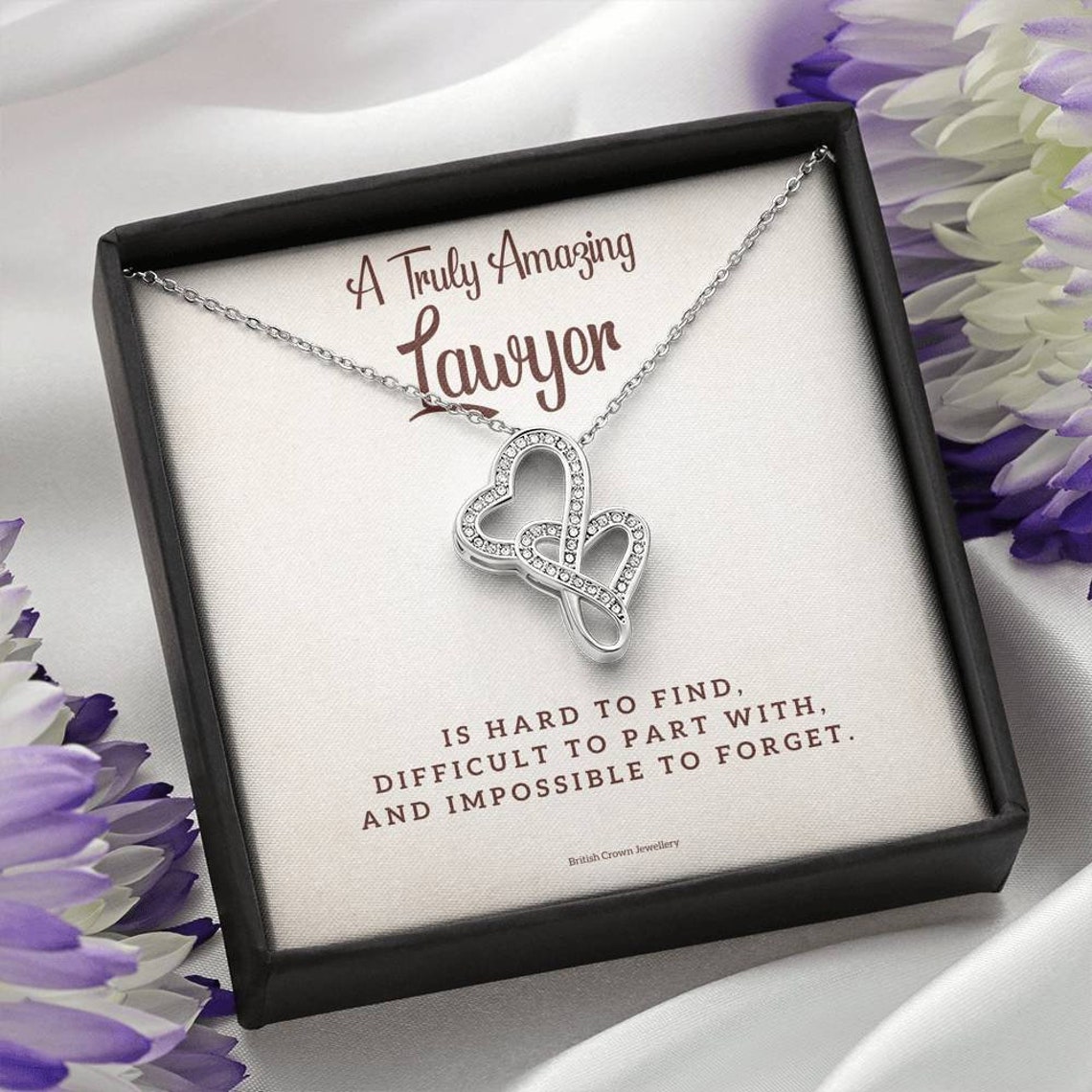 Lawyer Appreciation Gift Necklace for Lawyer Thank You Etsy