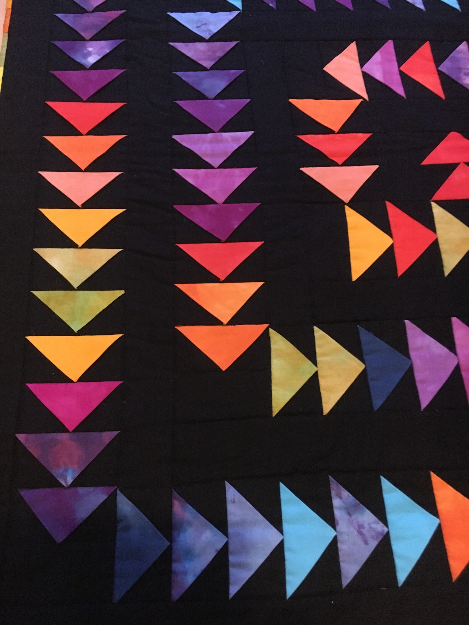 Hand Dyed Fabric Quilt Etsy