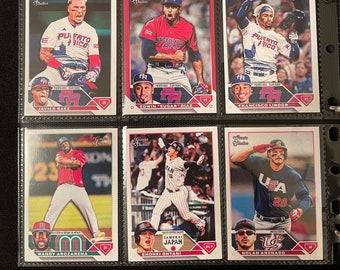 WBC World Baseball Classic 2023 - 10 Novelty Baseball card set! Only 69.99! Normally 100 - SSP /5