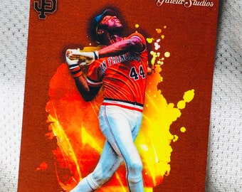 Willie McCovey PAINT - San Francisco Giants - Custom Novelty Baseball Card - SP /10