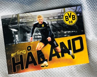 ERLING HAALAND Borussia Dortmund - Custom Novelty Football Soccer Card - SSP /10