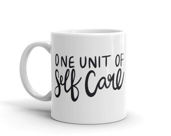 Taza de terapia ocupacional, taza de café de cuidado personal, regalo de graduación de terapeuta ocupacional OT, primera línea
