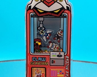 BACK IN STOCK Claw Gundam Shaker Keychain Fanart Key Lanyard Epoxy Resin Gift Acrylic Mecha Cute Vending Machine