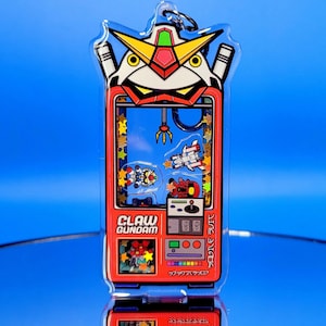 Claw Gundam Shaker Mobile Suit Redesign Keychain Fanart Key Lanyard Epoxy Resin Gift Acrylic Mecha Cute Vending Machine