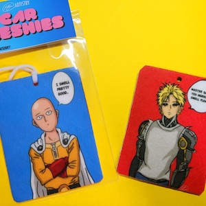 Anime Car Freshener Punch Cyborg Superhero Freshies Manga Fanart