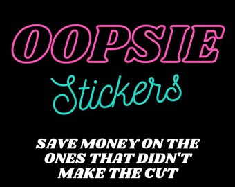 OOPSIE STICKERS Holographic Gundam/Anime laptop bottle pack