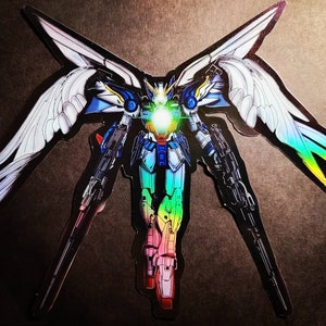 Gundam Wing Zero Full Body Sticker Mobile Suit Holographic Anime