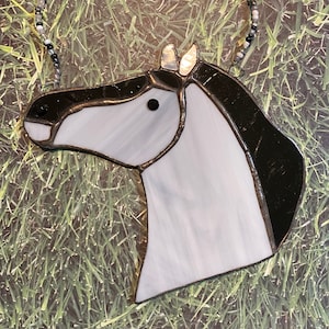 Roan Horse Stained Glass Sun Catcher