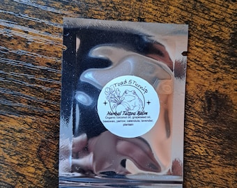 Single tadpole sample balm packet