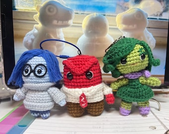 Crochet Inside Out Keychain: Handmade Amigurumi Bag Charm