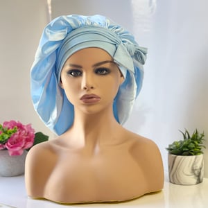 Wholesale fashionable extra large bonnet baby long bonnet femme