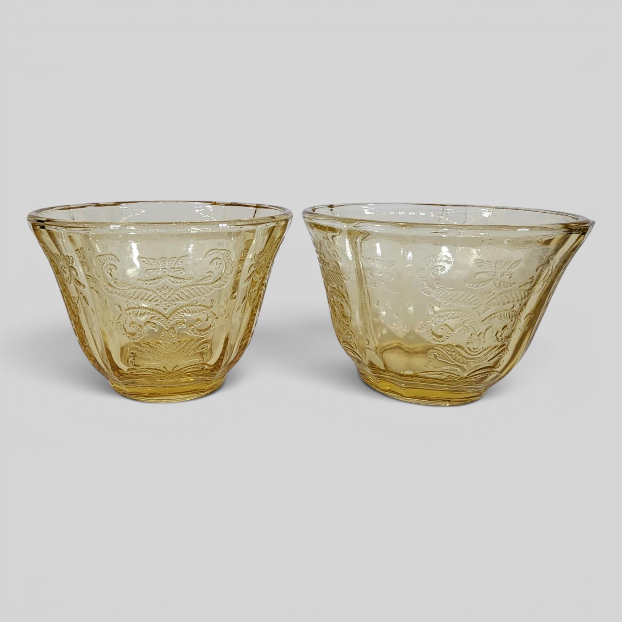 Amber Madrid Depression Glass - Etsy