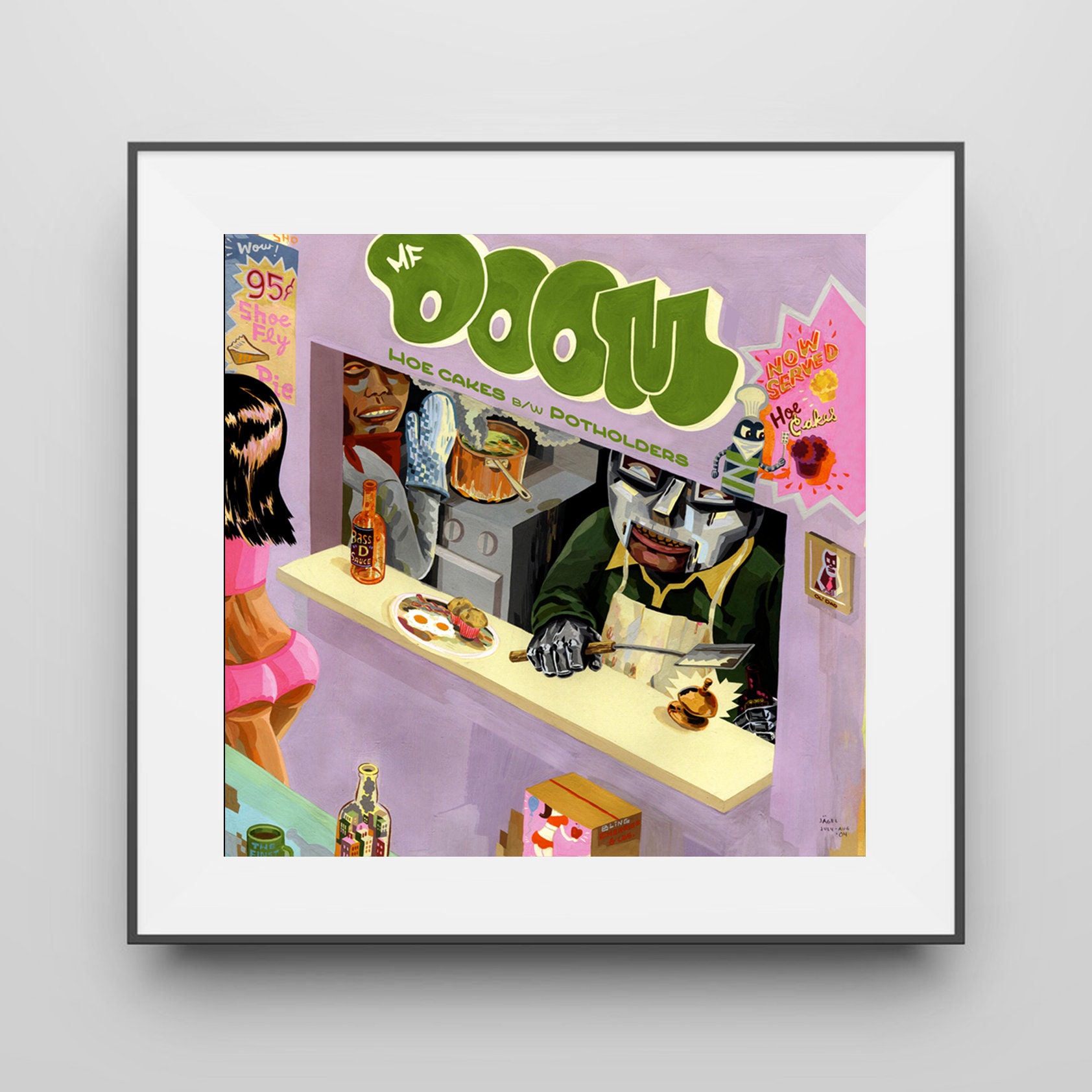 MF Doom Hoe Cakes Single Cover Poster Poster Print Wall Etsy UK