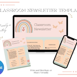 Editable Classroom Newsletter