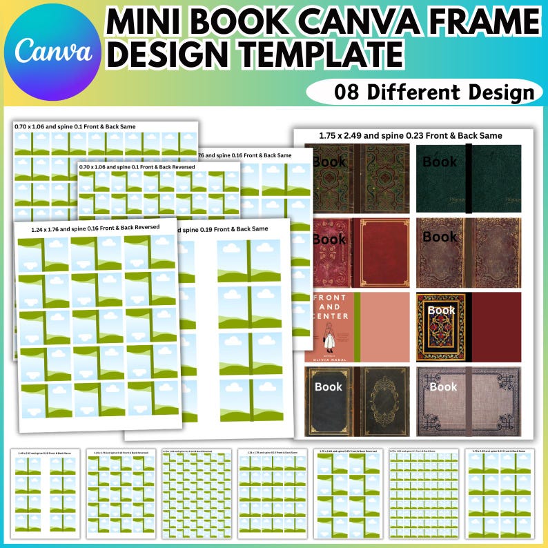 Mini Book Design Using Magazine Mini Book Canva Frame Editable Template, Mini Book Design, Fill Your ...