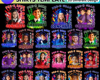 20 Kids Graduation Canva Editable Template, Class Of 2026 Kids Graduation, Grad, Canva Grad Fan Grade School, Elementary Class Of 2026