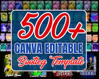 500+ Custom Bootleg Rap Tee Canva Editable Mega Bundle,Custom Design Template, Canva Rap Tee T-Shirt Template, Custom Bootleg T Shirt Design