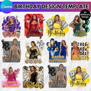 Birthday Stickers Styrofoam Cup Editable Template, Birthday Party Styrofoam Cup Design, Cup Sticker Template, Customize Party Cups, Digital