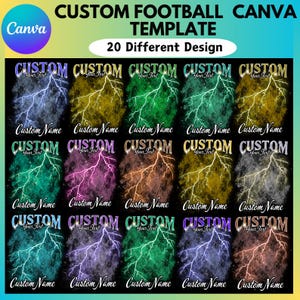 Football Mascot Shirt Editable Canva Template, Photo Collage Shirt, Canva Editable Template, Football Design, Canva Drag and Drop