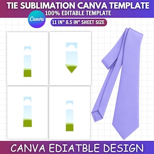 Redigerbar slipsrammall, Canva-slipsdesign, slipskantram, anpassad slips Canva-mall, utskrivbar digital nedladdning