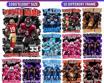 Football T Shirt Canva Template, Editable Football Shirt Design, Sports T Shirt Template, Game Day Shirt, Football Fan Design