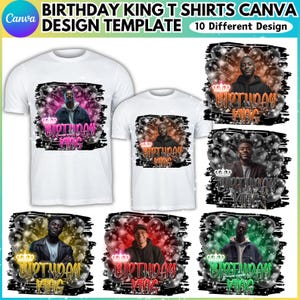 Birthday King Stickers Styrofoam Cup Editable Template, Birthday King Styrofoam Cup Design, Cup Sticker Template, Customize Party Cups