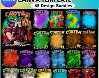 65 Custom Bootleg Canva Editable Template, Bootleg Canva Template, Custom Bootleg Design, Canva Shirt Design, 90s T-Shirt Photo Collage PNG