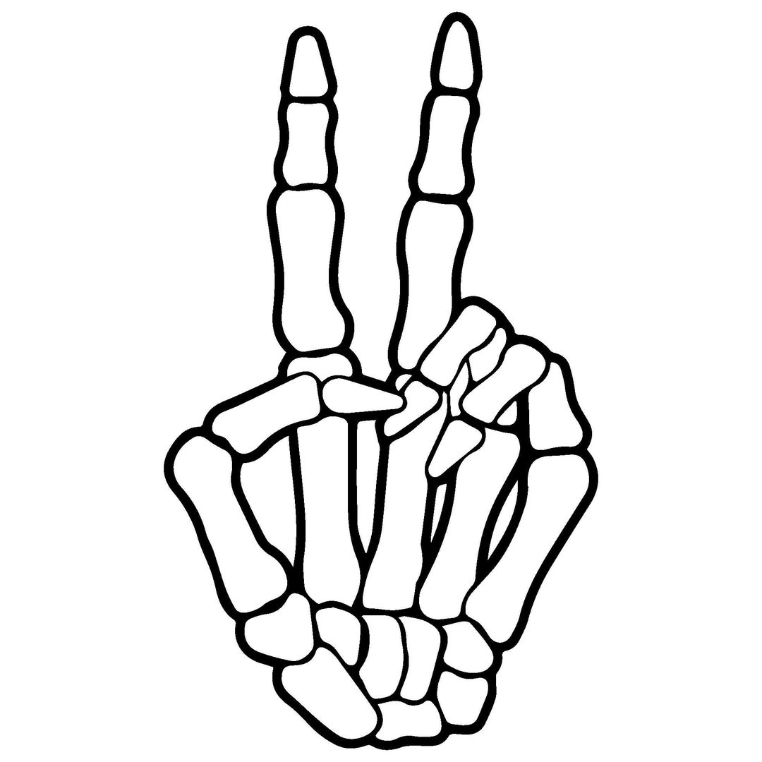 Skeleton Hand Peace Sign SVG Png Peace Hand Svg Peace Sign - Etsy