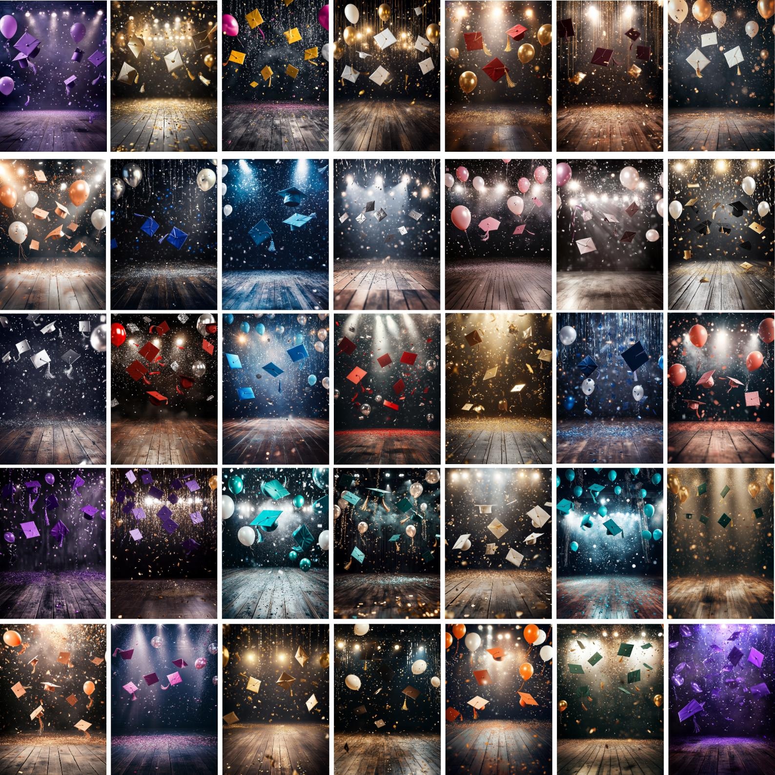 Graduation Digital Backdrops, 100 Graduation Photography Background ...