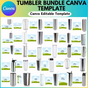 Tumbler Canva Editable,Canva Tumbler Templates Tumbler Template jar Bundle, Canva Glass Templates, Tumbler Wrap Template, Drag and Drop