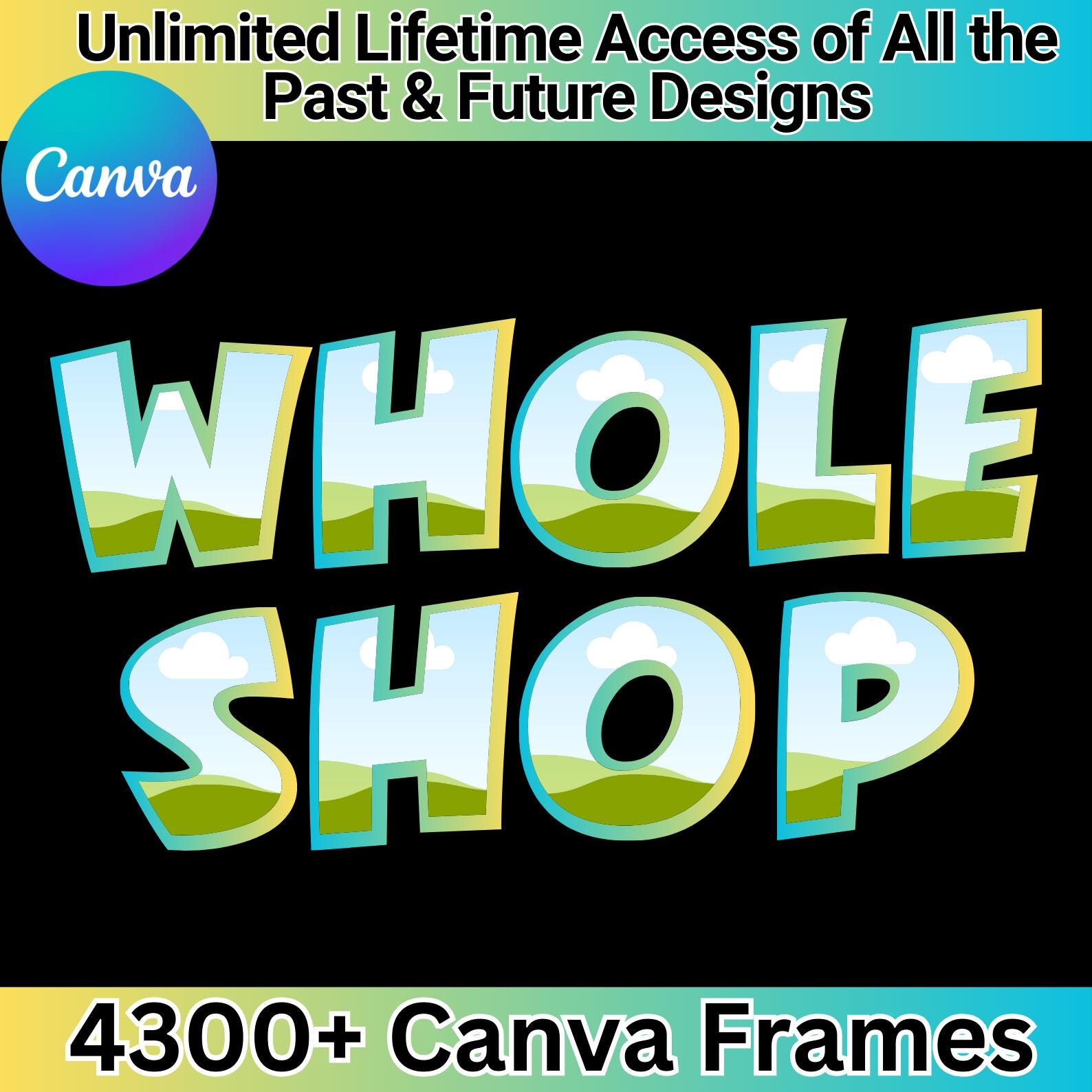 ENTIRE STORE Canva Editable Frames Designs, Tumbler Editable Frames, Bootleg Canva Designs, Add Your Own Pattern, Lifetime Access