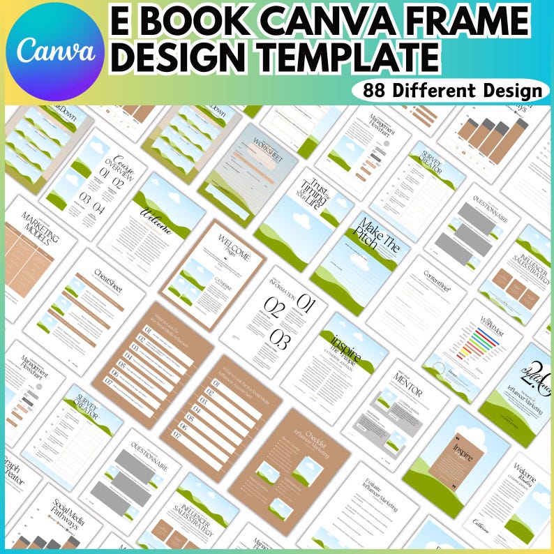 Canva Ebook Editable Template, Canva Course Workbook Template, How to ...