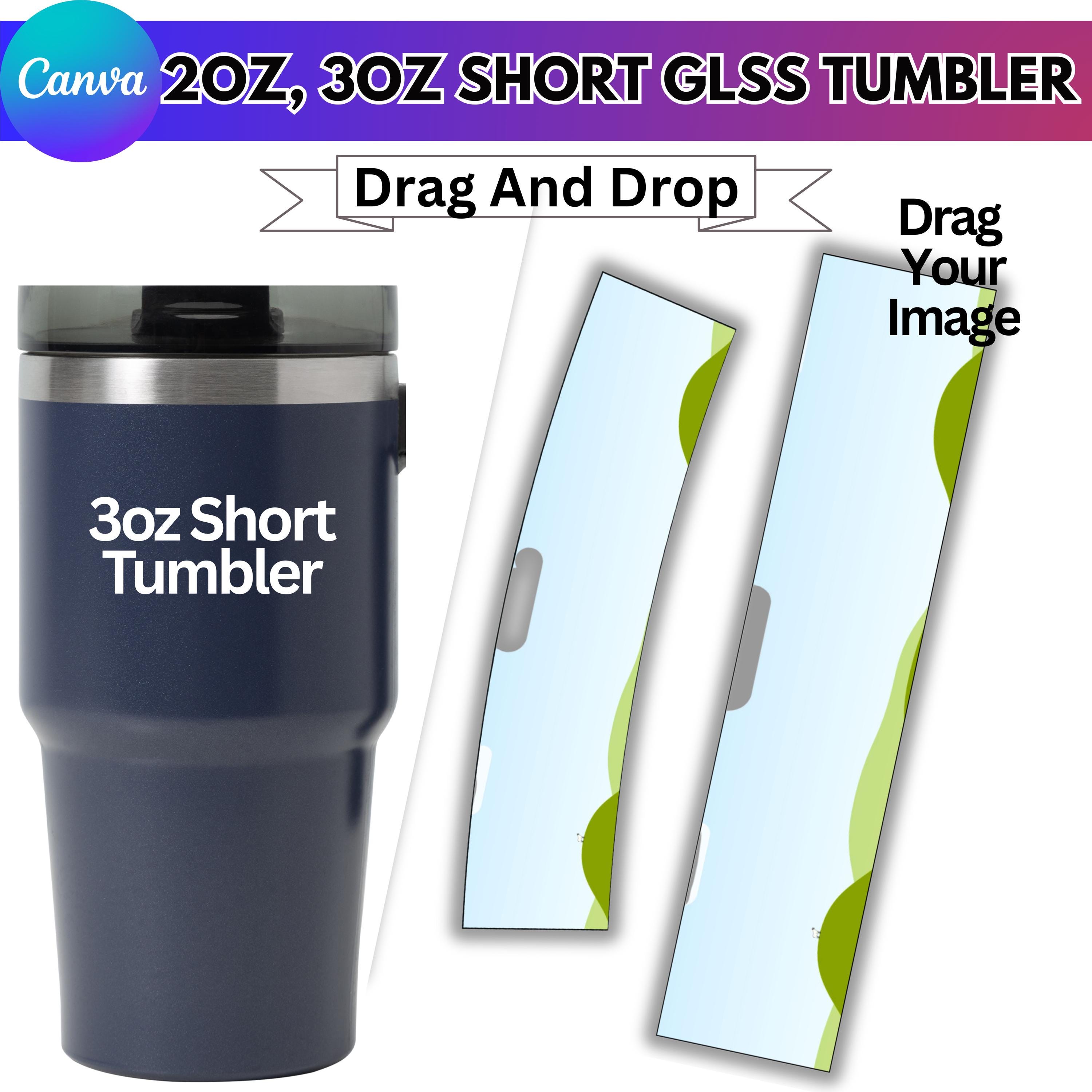 2oz, 3oz Shot Glass Wrapper Template, 3oz Canva Editable Design, Shot ...