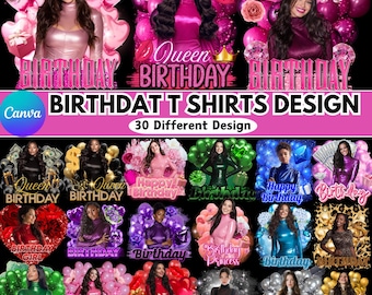 Birthday Sticker Canva Editable Template, Birthday Party Stickers Design, Birthday Party Sticker Template, Customize Party Cup, Digital