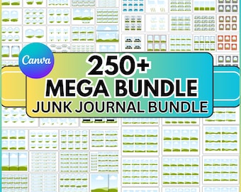 Editable Junk Journal Canva Template, Junk Journal Template, Junk Journal Frame, Old Letters, Ripped Paper, Vintage Junk Journal,