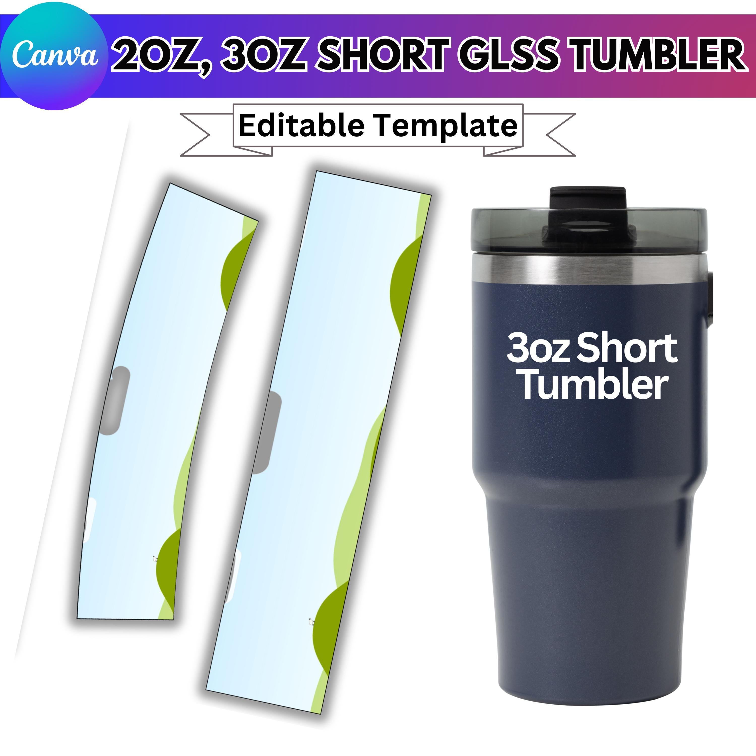 2oz, 3oz Shot Glass Wrapper Template, 3oz Canva Editable Design, Shot ...