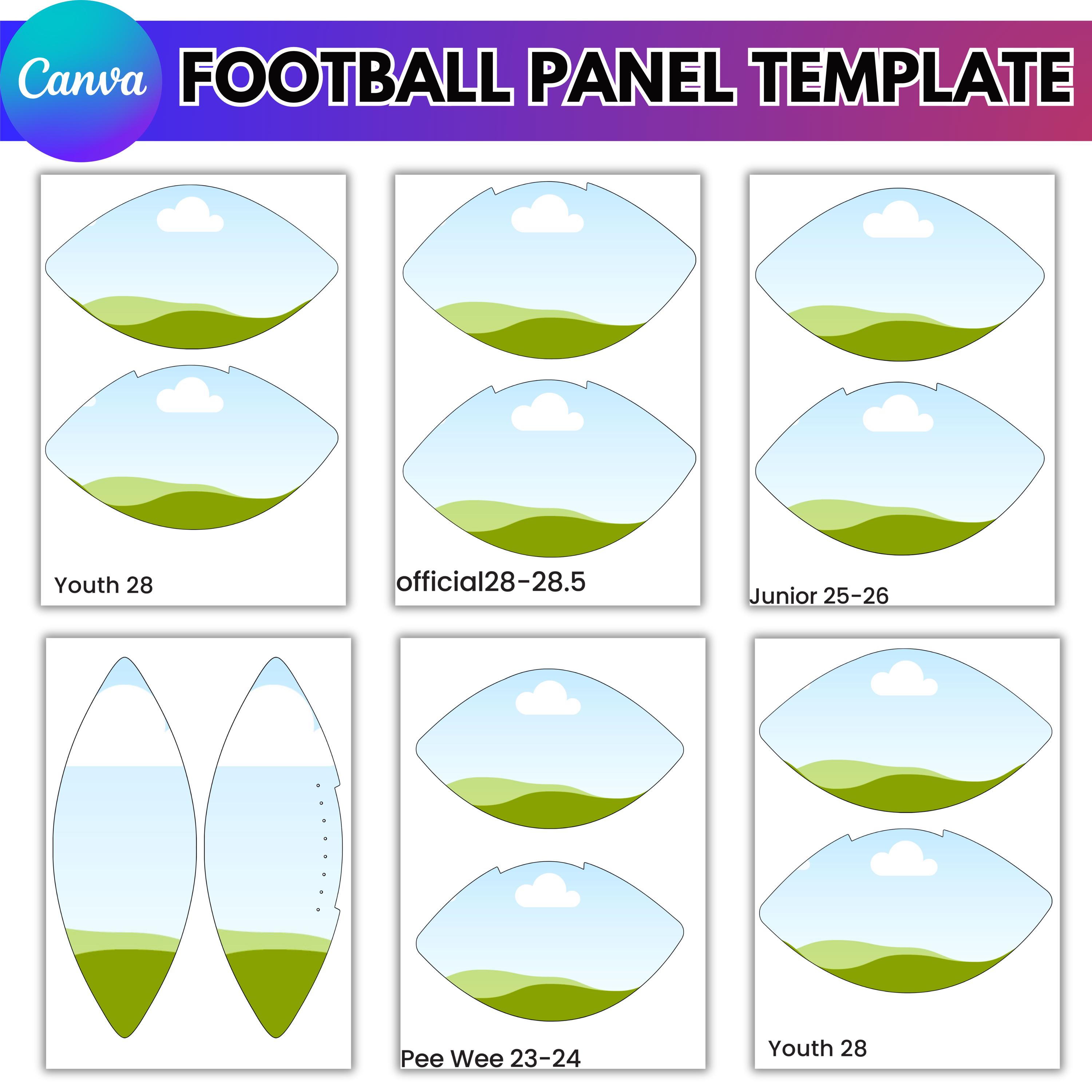 Football Panel Ls Sports Panel Canva Editable Template Bundle,canva Frame Panel, Football ...
