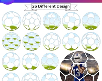 Soccer Panel Template, Soccer Ball Panel Blank, Custom Soccer Ball Wrap, DIY Printable, Canva Editable