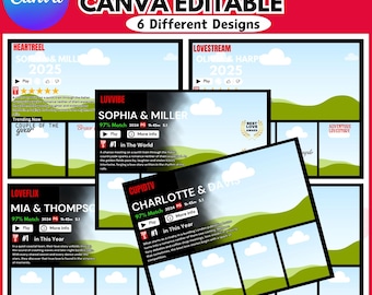 Aangepaste filmposter bewerkbare sjabloon Canva, gepersonaliseerde poster, Valentijnsdag, cadeau stel, jubileumcadeau, digitale download