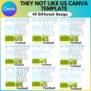 09 They not like us Canva Editable Template, 09 Different Design Template, They not like us Canva Frame, Canva Drag and Drop, Trending Frame
