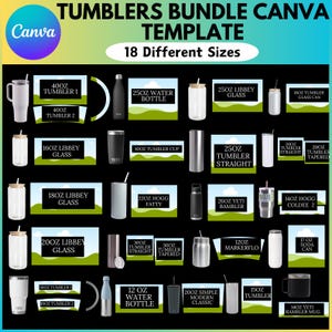 Tumbler Template Bundle, Tumbler Template Svg, Tumbler Wrap Template, Tumbler Sublimation Template, Tumbler Wrapper Template