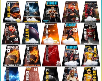 Szablon Canva do edycji z krowim dzwonkiem do futbolu amerykańskiego, projekt krowiego dzwonka dla mamy, projekt krowiego dzwonka do futbolu amerykańskiego, szablon z motywem dnia gry, pobieranie cyfrowe