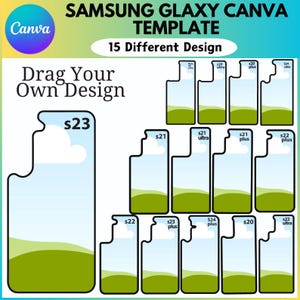 Sjabloon Samsung-telefoonhoesje, Samsung-telefoonsublimatie, Samsung Galaxy Canva bewerkbaar, sjabloon smartphonehoesje, Canva slepen en neerzetten
