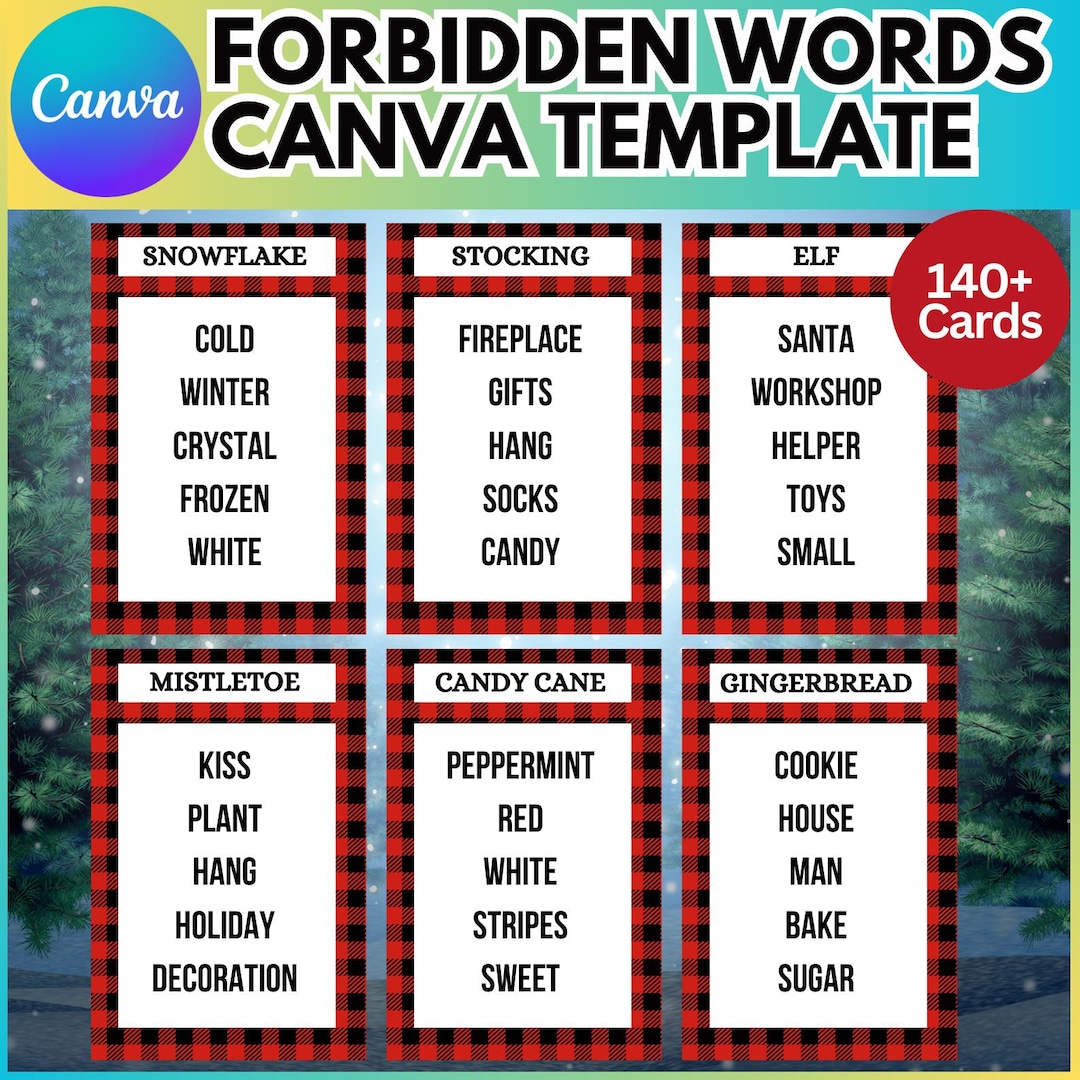 christmas-taboo-forbidden-words-cards-canva-editable-template-christmas-party-games-printable-christmas-games-christmas-canva-trivia-etsy for Christmas Taboo Game Free Printable Christmas Taboo Forbidden Words Cards Canva Editable Template, Christmas Party Games, Printable Christmas Games, Christmas Canva Trivia - Etsy for Christmas Taboo Game Free Printable
