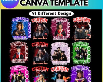 Class of 2026 Graduation Template, Senior 2026 Canva Template, Congratulation Canva Template, Grad 2026 T shirt Designs, Digital Download