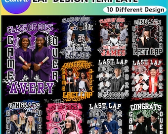 Modèle modifiable Canva pour l'obtention du diplôme dernier tour, modèle de T-shirt de l'obtention du diplôme, modèle de chemise Rap senior 2026, téléchargement numérique