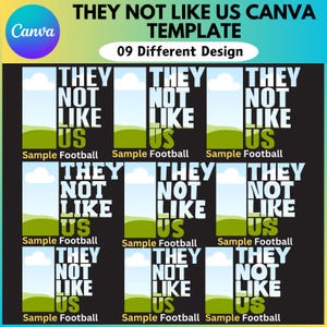 09 They not like us Canva Editable Template, 09 Different Design Template, They not like us Canva Frame, Canva Drag and Drop, Trending Frame