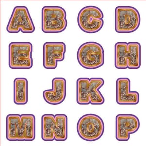 Letras do alfabeto Shaker SVG arquivos de corte, Cricut Maker, Cricut Joy, diy word shaker svg, DIY Cupcake Birthday Shaker Cake Topper svg, cameo.